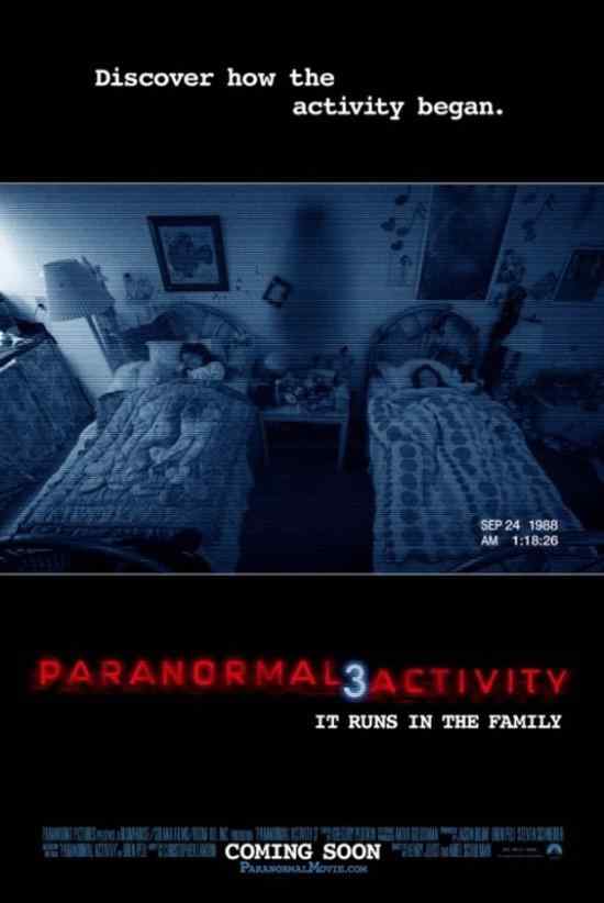paranormal Horror Sales: Paranormal Activity 3, Scream 4, and Scream Awards 2011