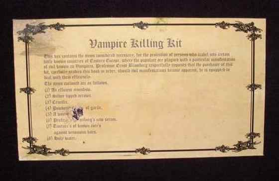 Horror Society: Vampire Kits (22 pics)   www.horrorsociety.com