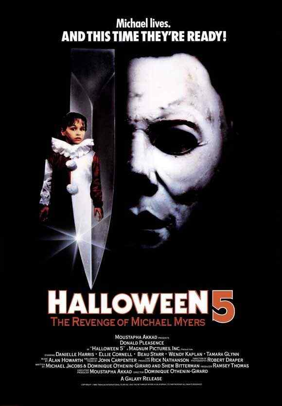 Halloween 5 movie poster Horror Society