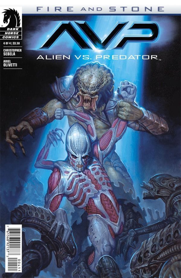 The Comic Crypt: 'ALIEN VS. PREDATOR: FIRE AND STONE' #4 Preview - Horror  Society