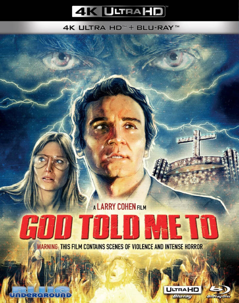 Blue Underground Releases God Told Me To on 4K UHD + Bluray Horror